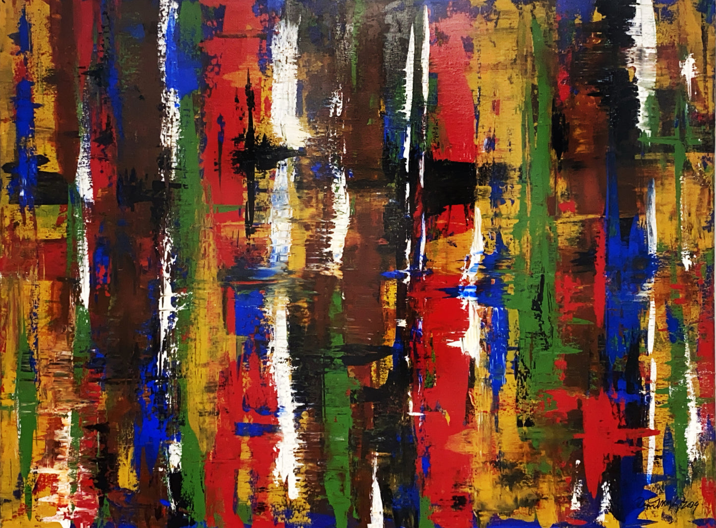 Abstract Forest 2 - Acrylic Painting 40"w x 30"h