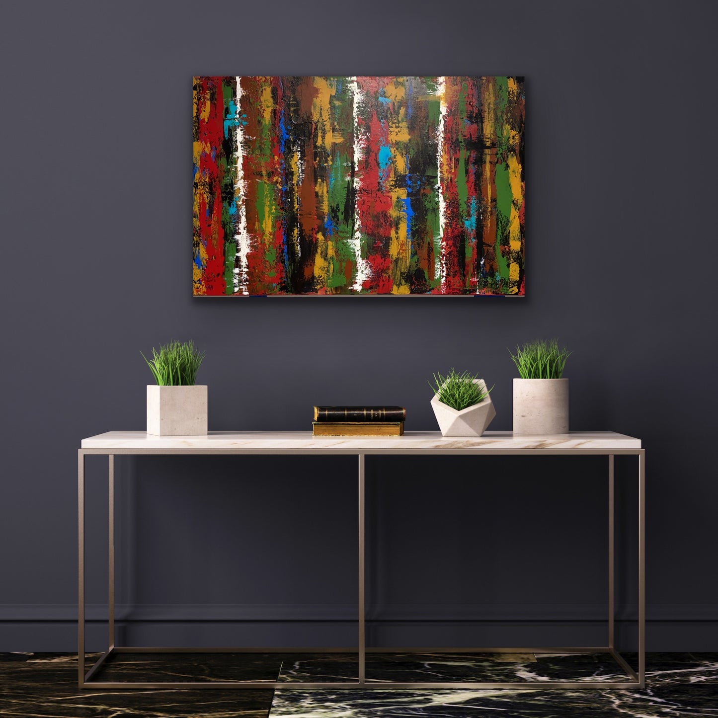 Abstract Forest 1 Acrylic Painting 36"w x 24"h